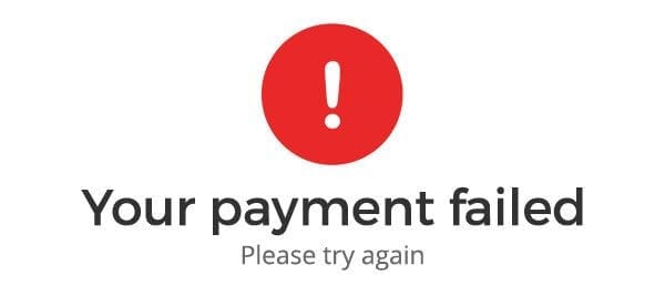 payment failed